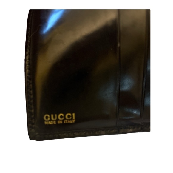 Vintage Gucci Black Patent Leather Wallet – Buttery Soft Leather - Picture 3 of 13